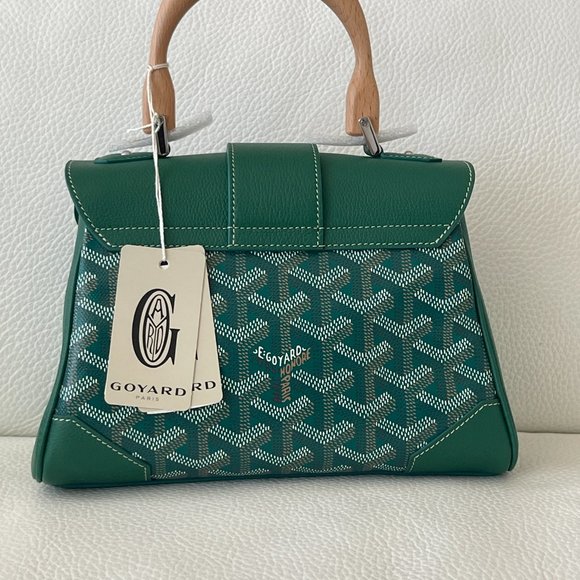 Goyard Green Saigon Souple (Supple) Mini Top Handle Bag - Picture 6 of 12